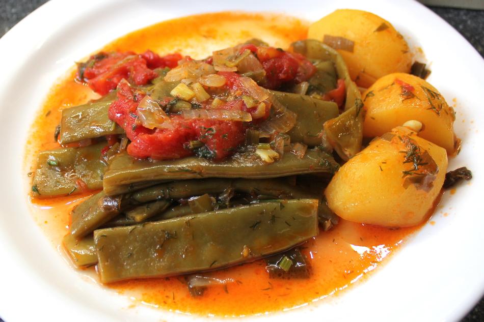 Tasty healthy boiled vegetables