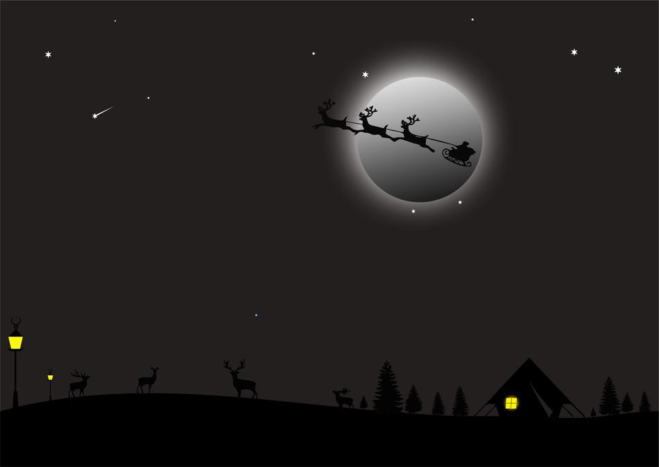 santa sleigh christmas jesus bible