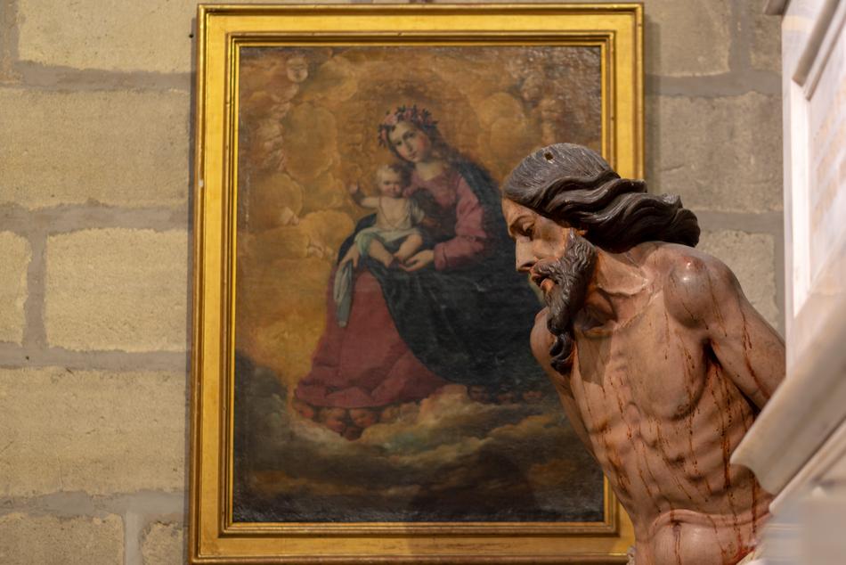 Jesus Mary Sculpture