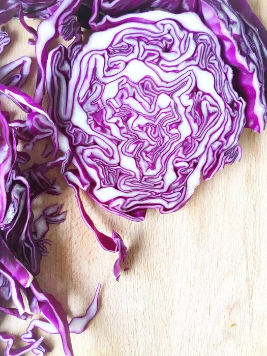 Healthy sliced cauliflower