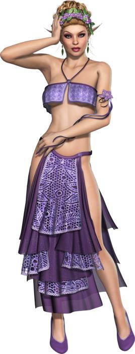 the girl in the purple suit look