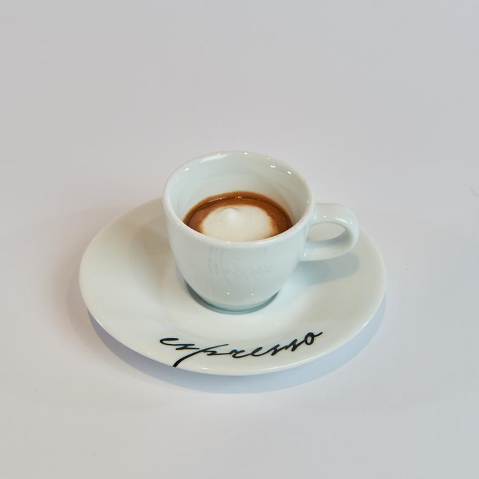 hot espresso with cream