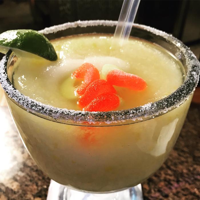 Refreshing margarita with fruit