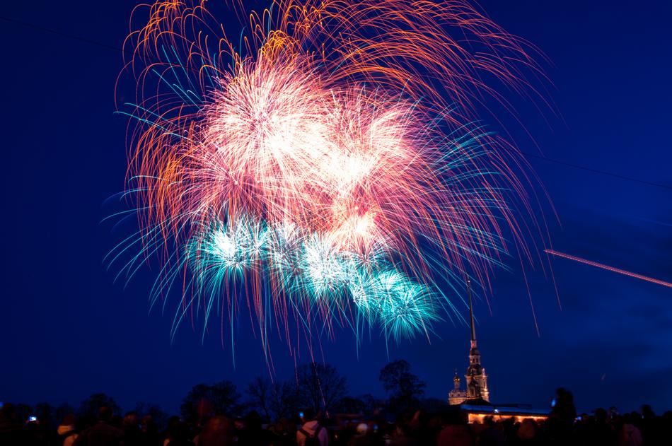 St Petersburg Russia Salute May 9