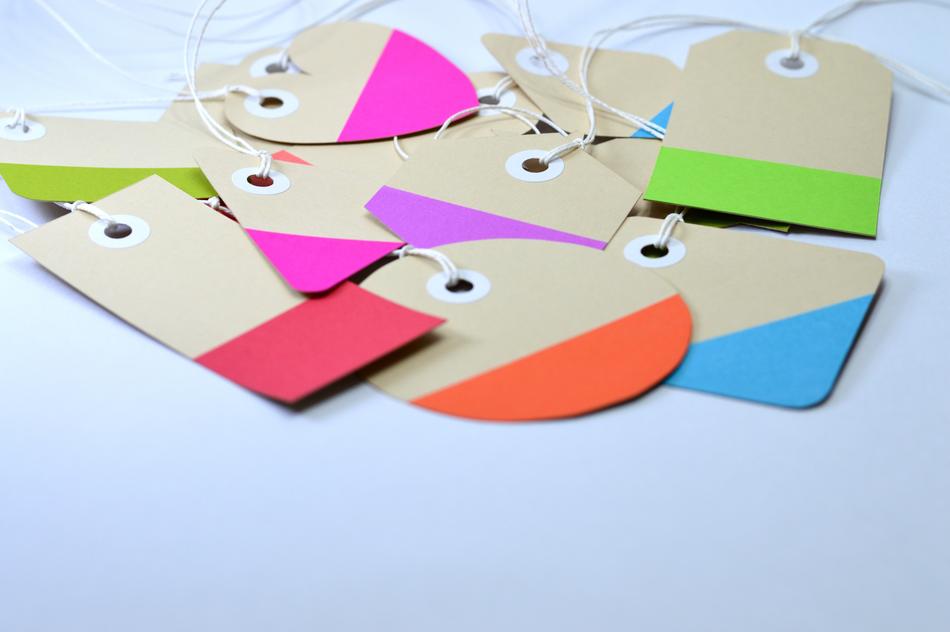 colored cardboard cutouts