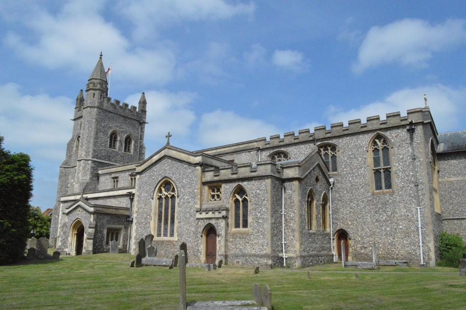 Church Grass Sky