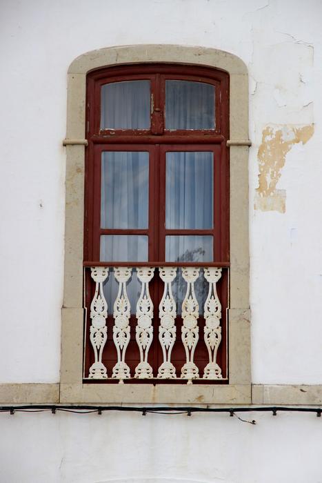 wooden window on the street