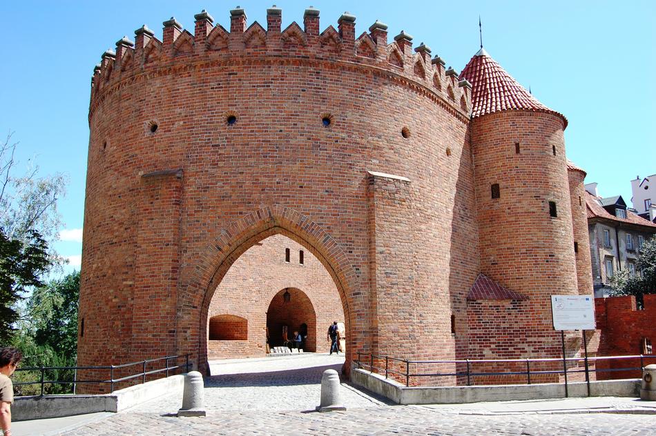 red castle in Warsaw