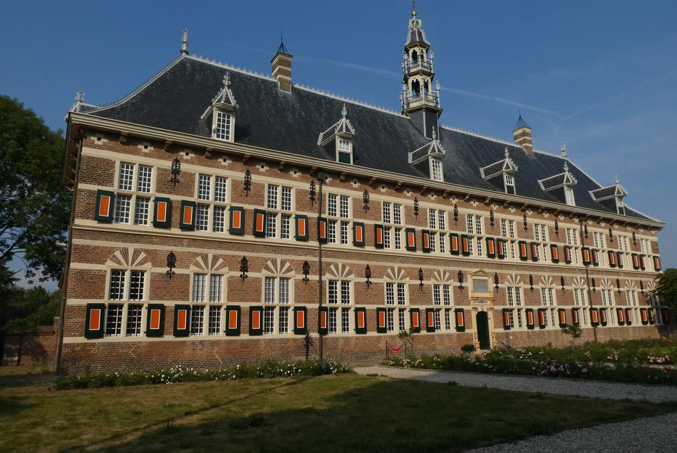 the museum is beautiful with white windows