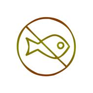 sign crossed by a fish