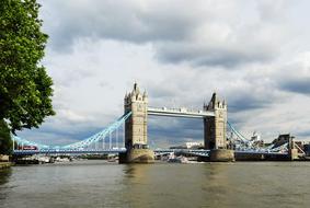 the bridge white view is beautiful.