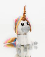 white horse unicorn rainbow