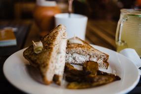 delicious sandwich on a plate
