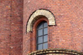 brick house window view