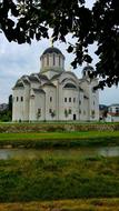 big church in the meadow