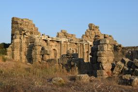 stone ruins in the field