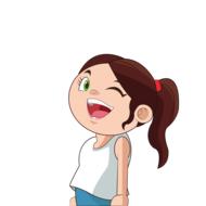 girl wink girl cute wink young