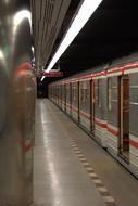 subway train station view