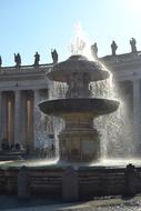 water fountain splash view