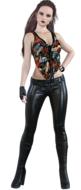clipart of posing female in leather pants