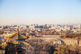 beautiful city top view