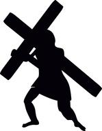 graphic jesus silhouette