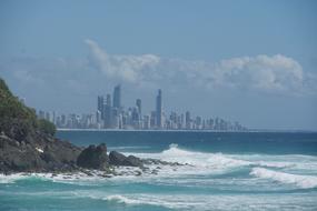 seascape with city view