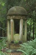 old gazebo in the woods