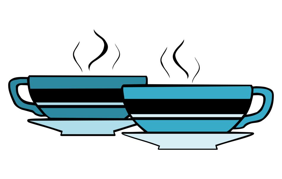 blue beverage cups