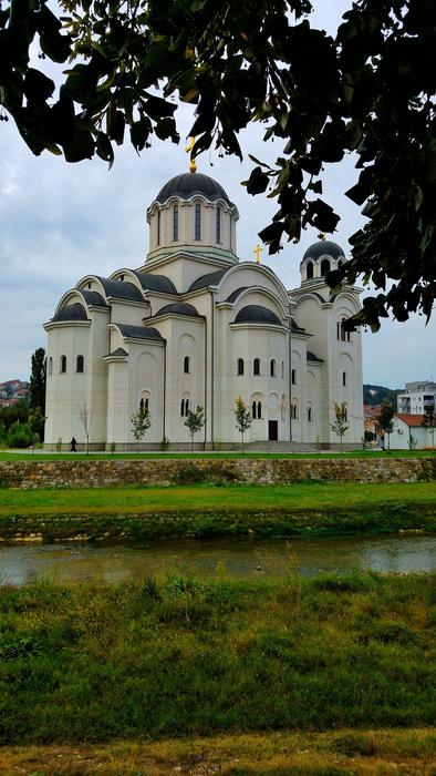 big church in the meadow