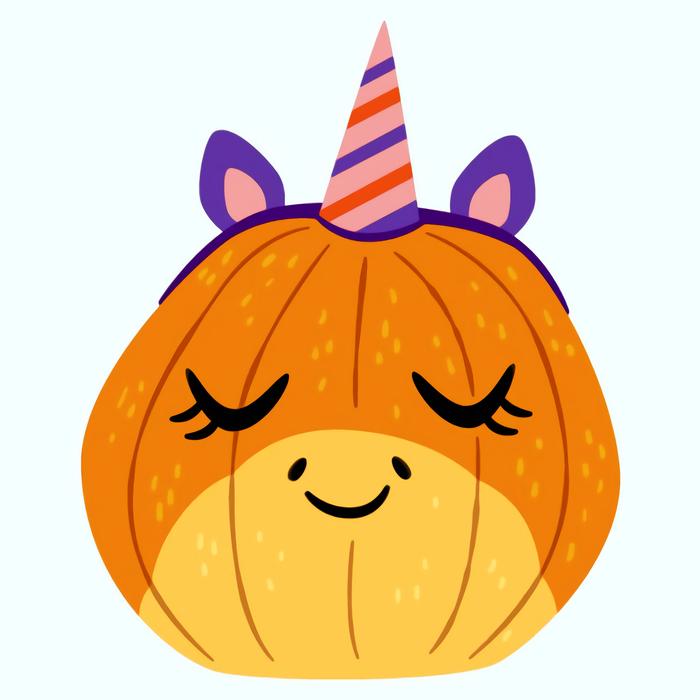 pumpkin unicorn kind of cute.