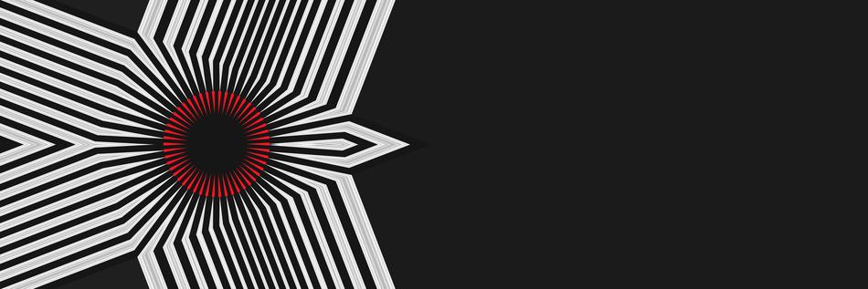 black lines with a red circle pattern