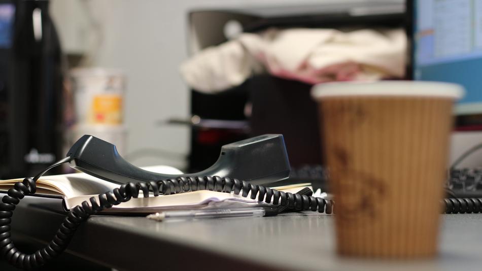 coffee cup with phone
