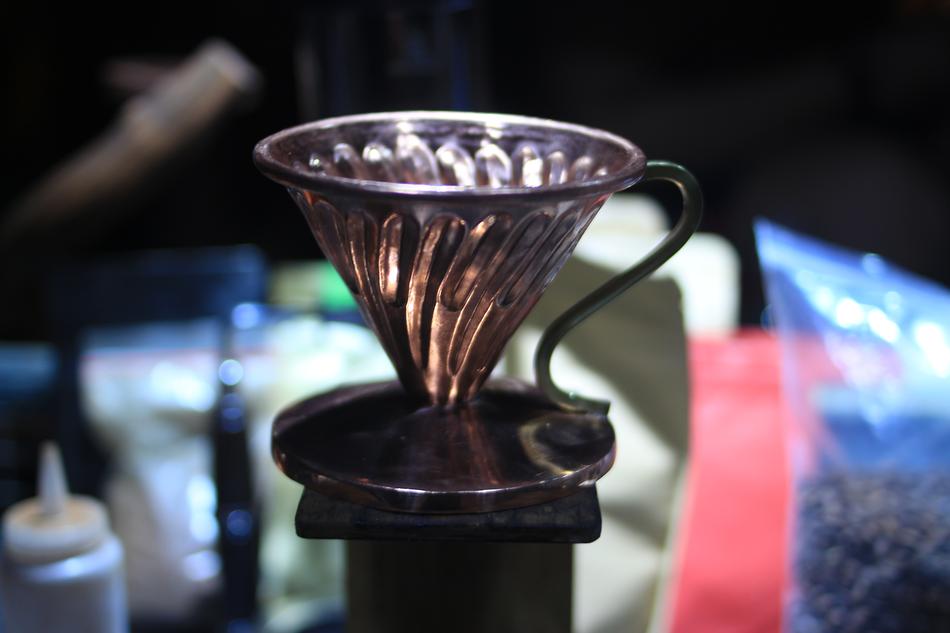 bronze coffee mug