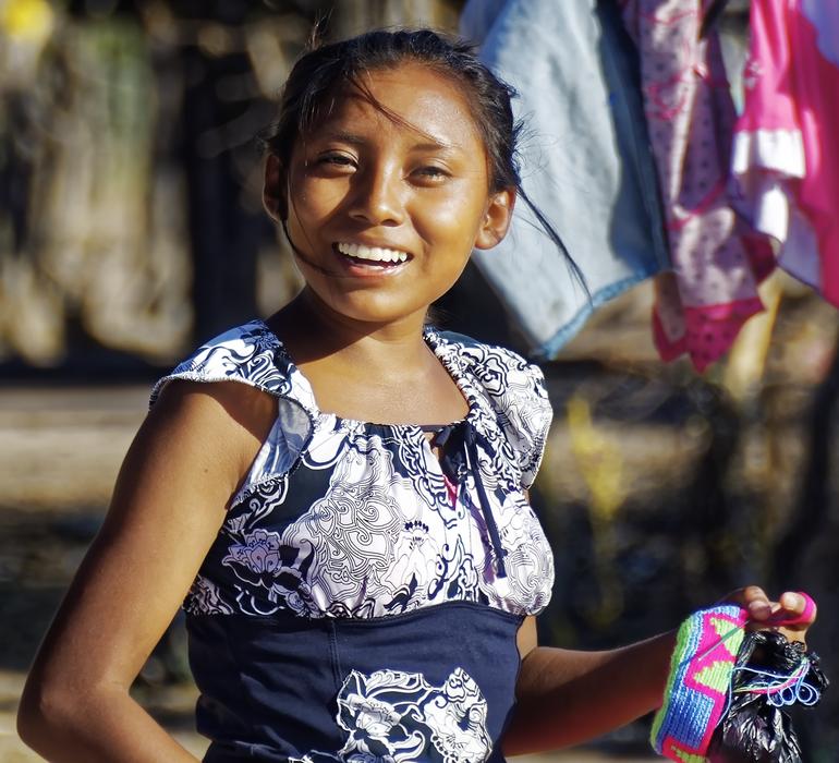 Colombia Girl Indigenously