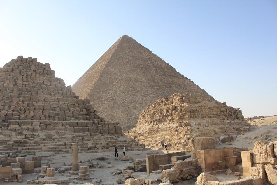 pyramids desert view