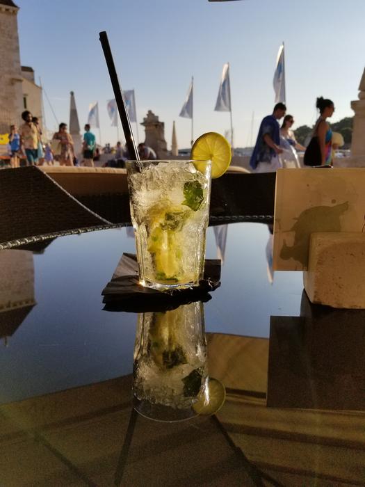 refreshing drink with lime