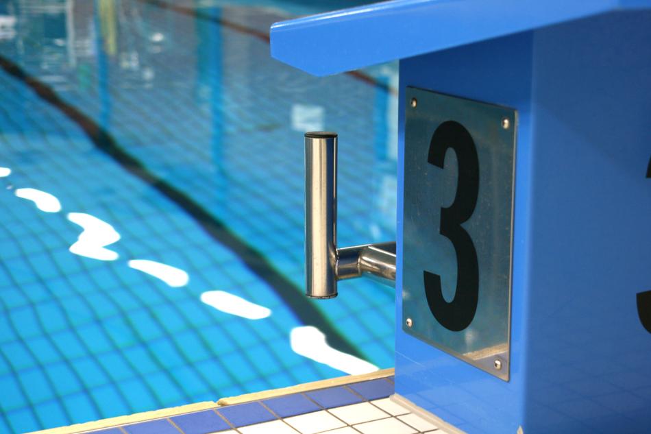 Swimming Pool Start Block Blue