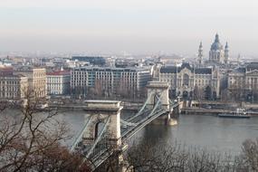 big city with a bridge