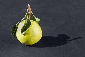 Pear Black Background Vitamins