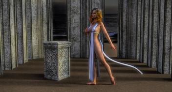 temple priestess woman female