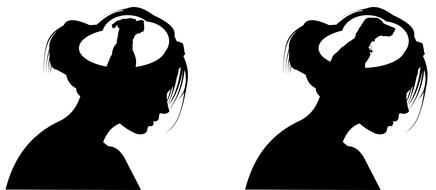 girl woman female silhouette young