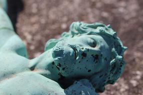 Sculpture Bronze Cemetery Jesus