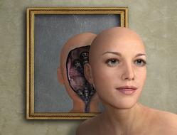 Portrait Model Face Doll