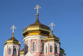 golden domes against the sky