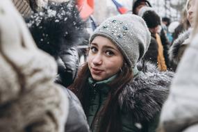 Portrait Cold Snow face