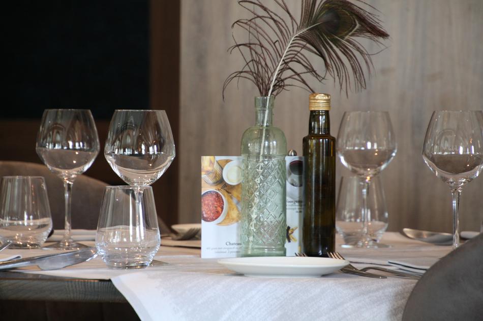 sweet wine on the table with glasses