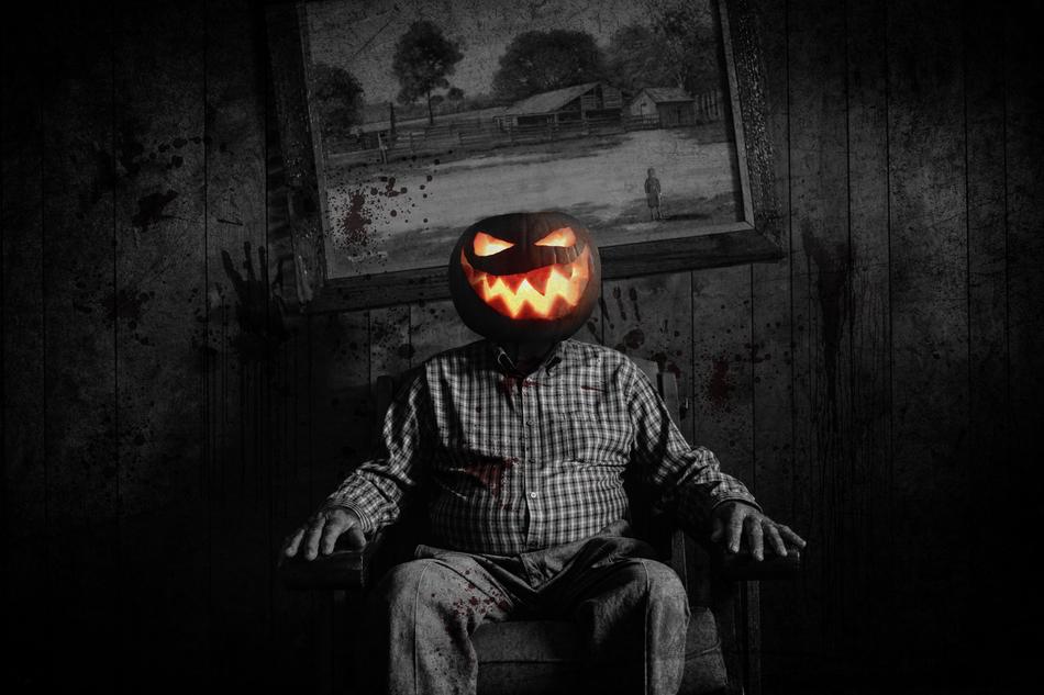 pumpkin mask man