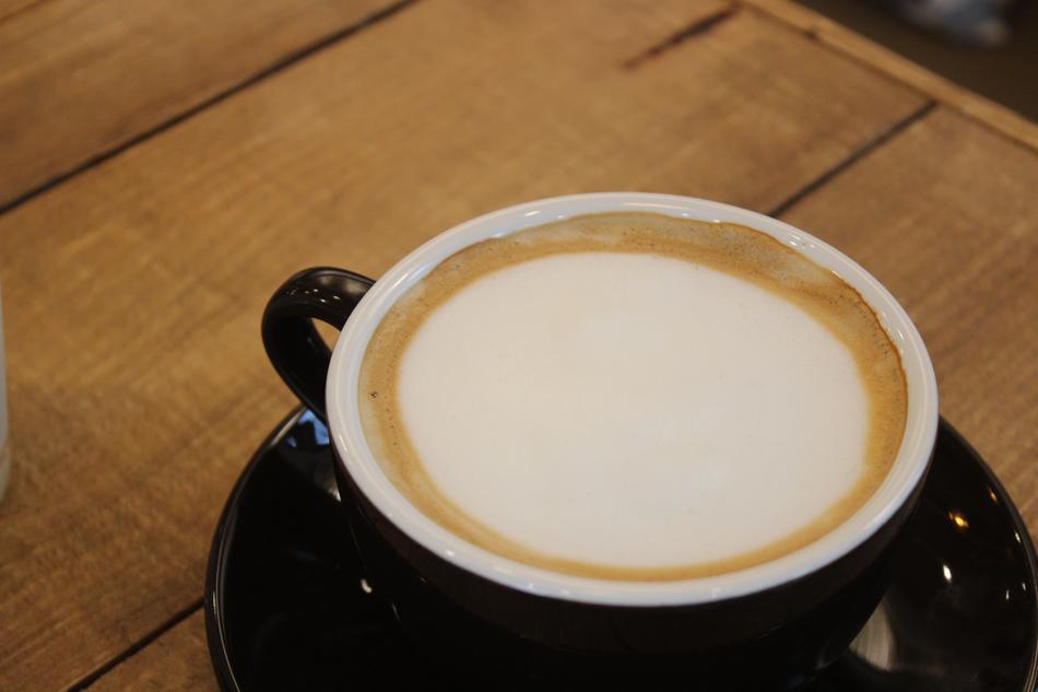 hot delicious coffee with foam