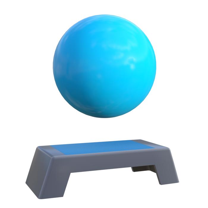 exercise yoga ball blue drawing